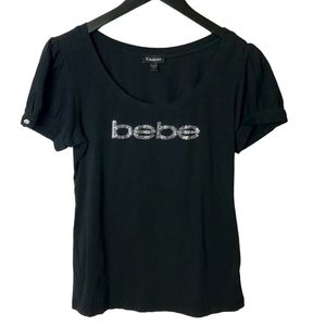 BEBE Rhinestone tee shirt
